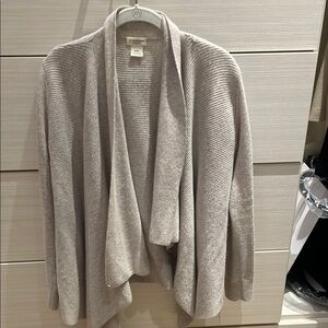 Club Monaco Oatmeal Shawl Collar Cardigan